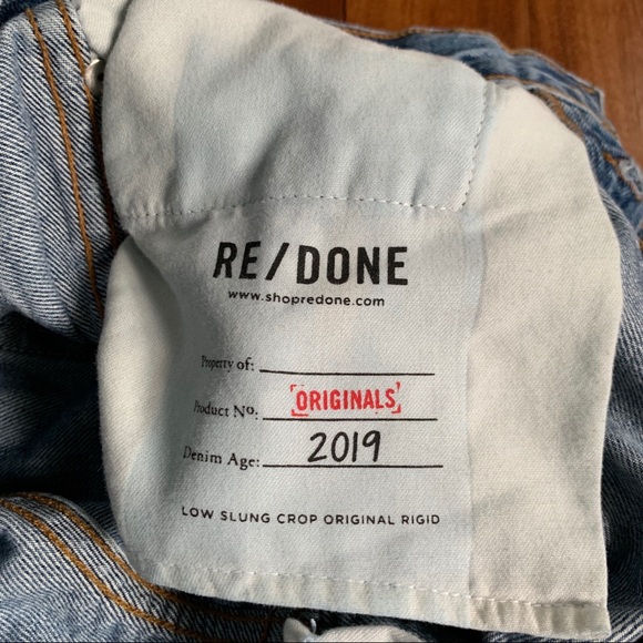 🌷sold🌷RE/DONE • Low Slung Crop Jeans - Picture 11 of 16